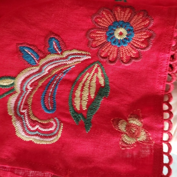 New Johnny Was 100% Linen "Messine" Top sz L - Picture 4 of 9